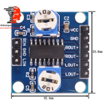 ماژول آمپلی فایر صوتی 5W استریو مدل PAM8406