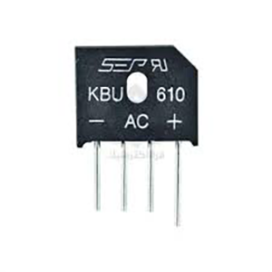 پل دیود تخت شانه ای 6A 1000V KBU610