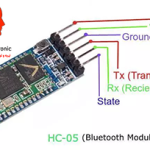ماژول بلوتوث استریو HC-05 با برد کمکی
