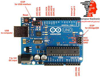 برد آردوینو Arduino UNO R3 DIP