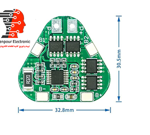 ماژول مثلثی شارژر باطری لیتیومی 3سل 8آمپر مدل  HX-3S-03