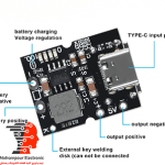 ماژول پاوربانک کوچک FAST  USB TYPE C