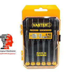 ست پيچ گوشتي ساعتي فلزی واستر VASTER تايوان 6 عددی
