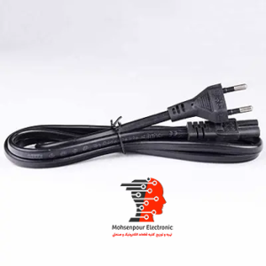 کابل برق رادیویی 2 پین دوشیار(بین راهی) مس 1 متری