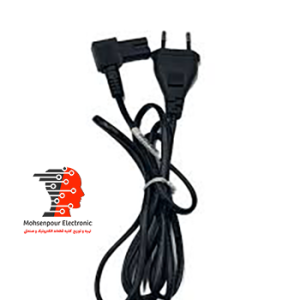 کابل برق رادیویی 2 پین دوشیار(بین راهی) مس رایت(چپقی) 1.5 متری