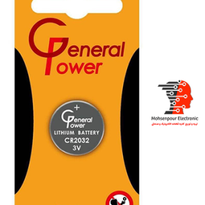 باطری سکه‌ای جنرال پاور مدل ( CR2032) مارک General Power