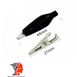 گیره سوسماری روکش دار کوچک (2 عددی) قرمز و مشکی 44mm