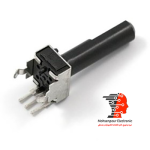 ولوم(پتانسیومتر) نیم تخت 3 پایه  دسته بلند بیست کیلو اهم(20KΩ)طول دسته 23MM