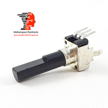 ولوم(پتانسیومتر) نیم تخت 3 پایه  دسته بلند بیست کیلو اهم(20KΩ)طول دسته 23MM
