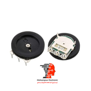 ولوم تخت 3 پایه 10KΩ(ده کیلو اهم) 16mm