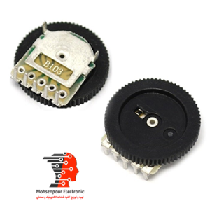ولوم تخت 5 پایه 10KΩ(ده کیلو اهم) 16mm