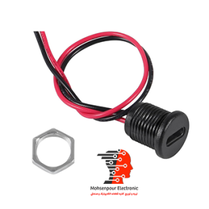 پورت(کانکتور) پنلی مهره خور سیم دار Type c  2PIN