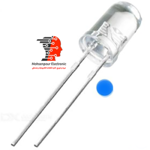 LED  شفاف(سوپر) آبی 5mm