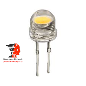 LED  کلاهی دوچیپ(چیپ بزرگ) آفتابی 5mm