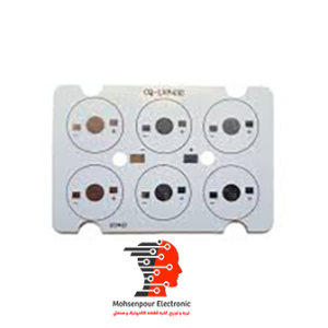 پی سی بی(PCB)  آلومینیوم مستطیل 6 وات(6W) 88×58.5 میلی متر مدل DJ-LV13231A