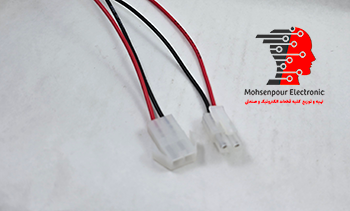 سوکت(کانکتور) EL نر و ماده سیمدار 2پین(2P)  فاصله ی بین پین ها(6.2mm)