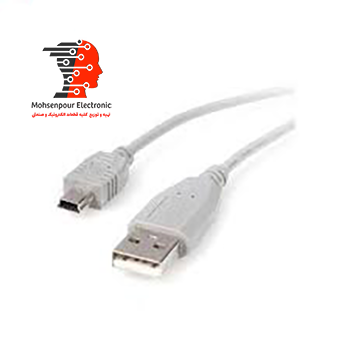 کابل (رابط) نر USB به ذوزنقه mini usb  50cm