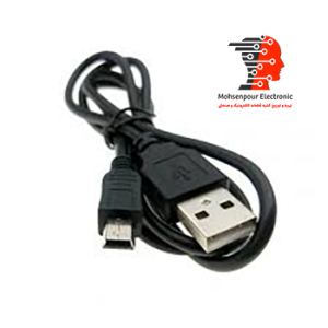 کابل (رابط) نر USB به ذوزنقه mini usb  50cm