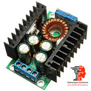 ماژول تغذیه کاهنده ولتاژ رگولاتور (XL4016)  و جریان 9A ،توان 300W با کنترل جریان