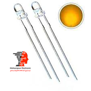 LED  شفاف(سوپر) نارنجی 3mm