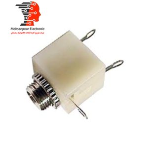 جک مادگی مونو (AUX) 2.5MM مهره خور رنگ کرم