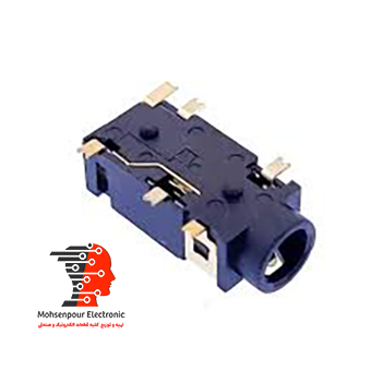 جک مادگی خوابیده استریو روبردی 6پایه(6PIN) (AUX) SMD 3.5MM