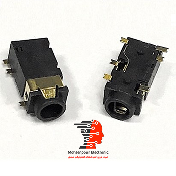 جک مادگی خوابیده استریو روبردی 6پایه(6PIN) (AUX) SMD 3.5MM