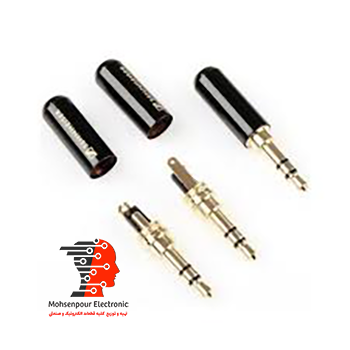 فیش 2 خط  نری استریو جک(AUX) 3.5MM فلزی مارک SEENNHEISER