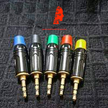 فیش 2 خط  نری استریو جک(AUX) 3.5MM فلزی حرفه ای کابل خور