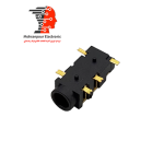 جک مادگی خوابیده استریو روبردی 5پایه(5PIN) (AUX) SMD 3.5MM طلایی