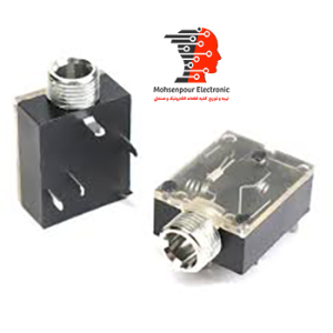 جک مادگی استریو (AUX) 3.5MM مهره خور شیشه ای